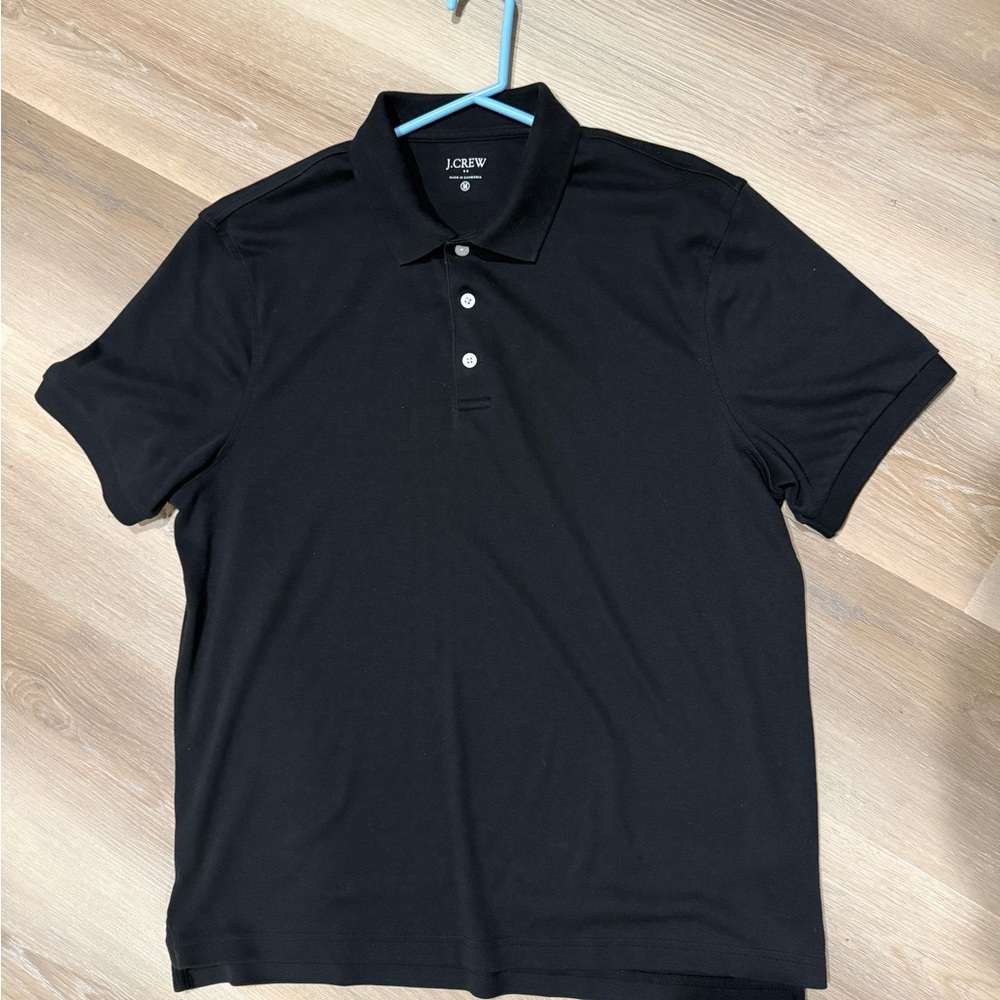 J. Crew Men's Black Polo Shirt
